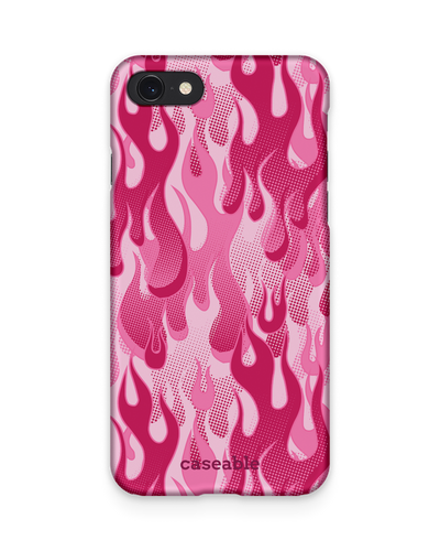 Pink Flames Hard Shell Phone Case Apple iPhone 7, Apple iPhone 8, Apple iPhone SE (2020), Apple iPhone SE (2022)
