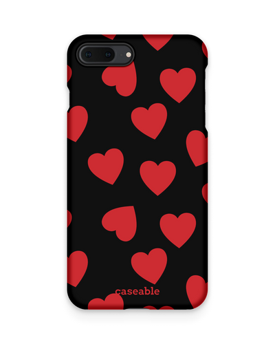 Repeating Hearts Hard Shell Phone Case Apple iPhone 7 Plus, Apple iPhone 8 Plus