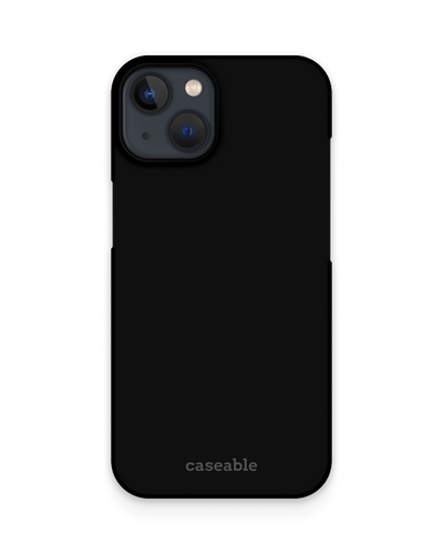 BLACK Hard Shell Phone Case Apple iPhone 13