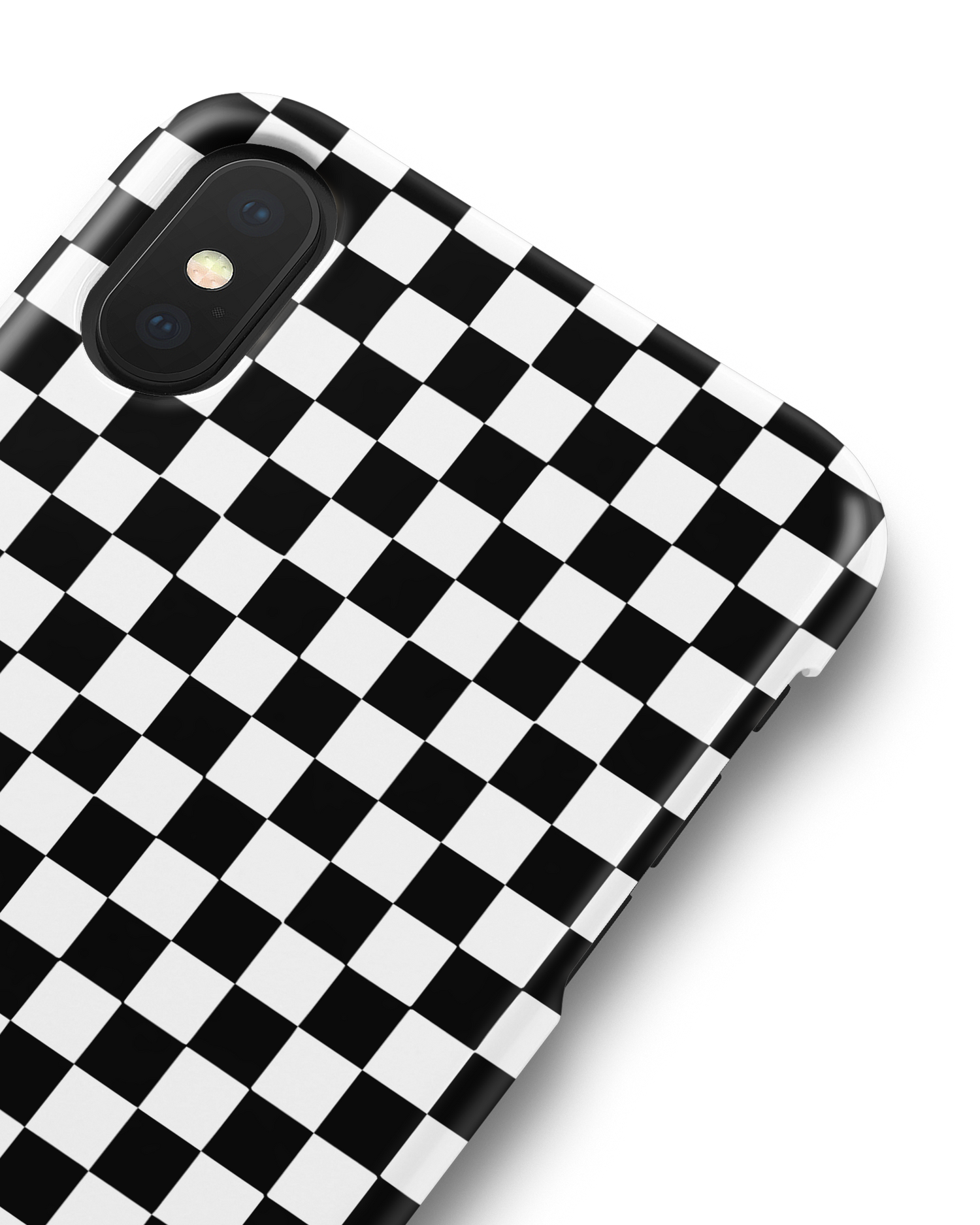 Squares Hard Shell Phone Case Apple iPhone X, Apple iPhone XS: Detail Shot