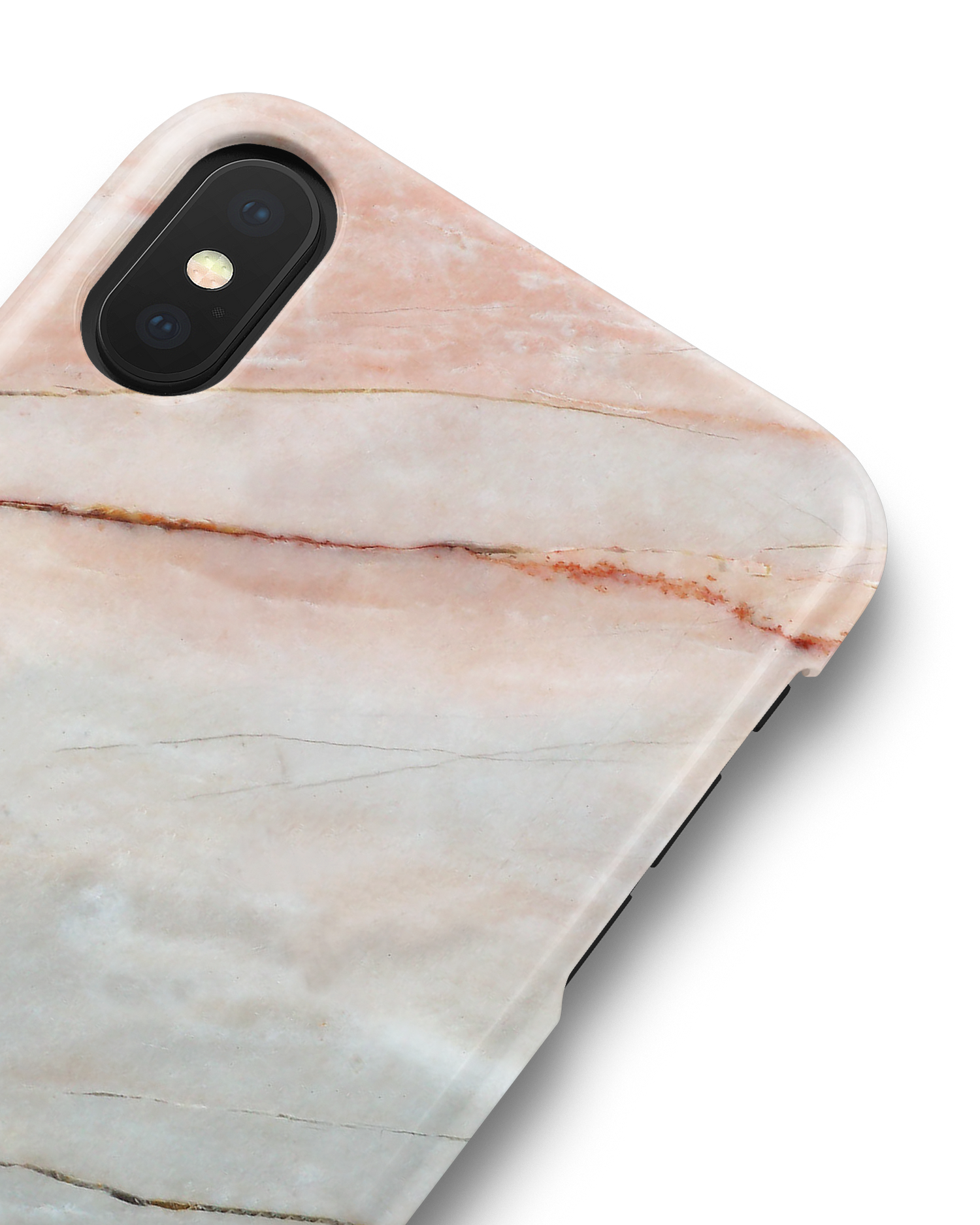 Mother of Pearl Marble Hard Shell Phone Case Apple iPhone X, Apple iPhone XS: Detail Shot