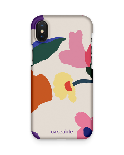 Handpainted Blooms Hard Shell Phone Case Apple iPhone X, Apple iPhone XS