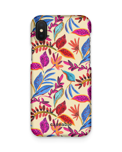 Painterly Spring Leaves Hard Shell Phone Case Apple iPhone X, Apple iPhone XS