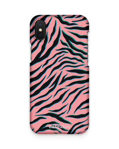 Pink Zebra Hard Shell Phone Case Apple iPhone X, Apple iPhone XS