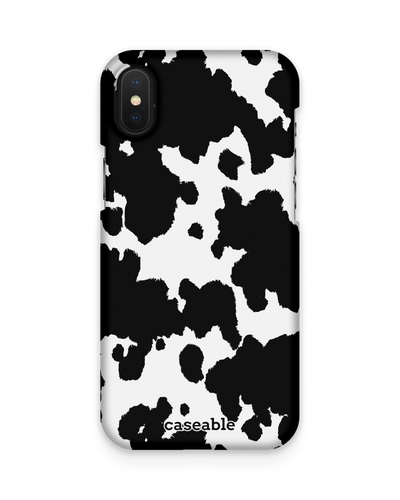 Cow Print Hard Shell Phone Case Apple iPhone X, Apple iPhone XS