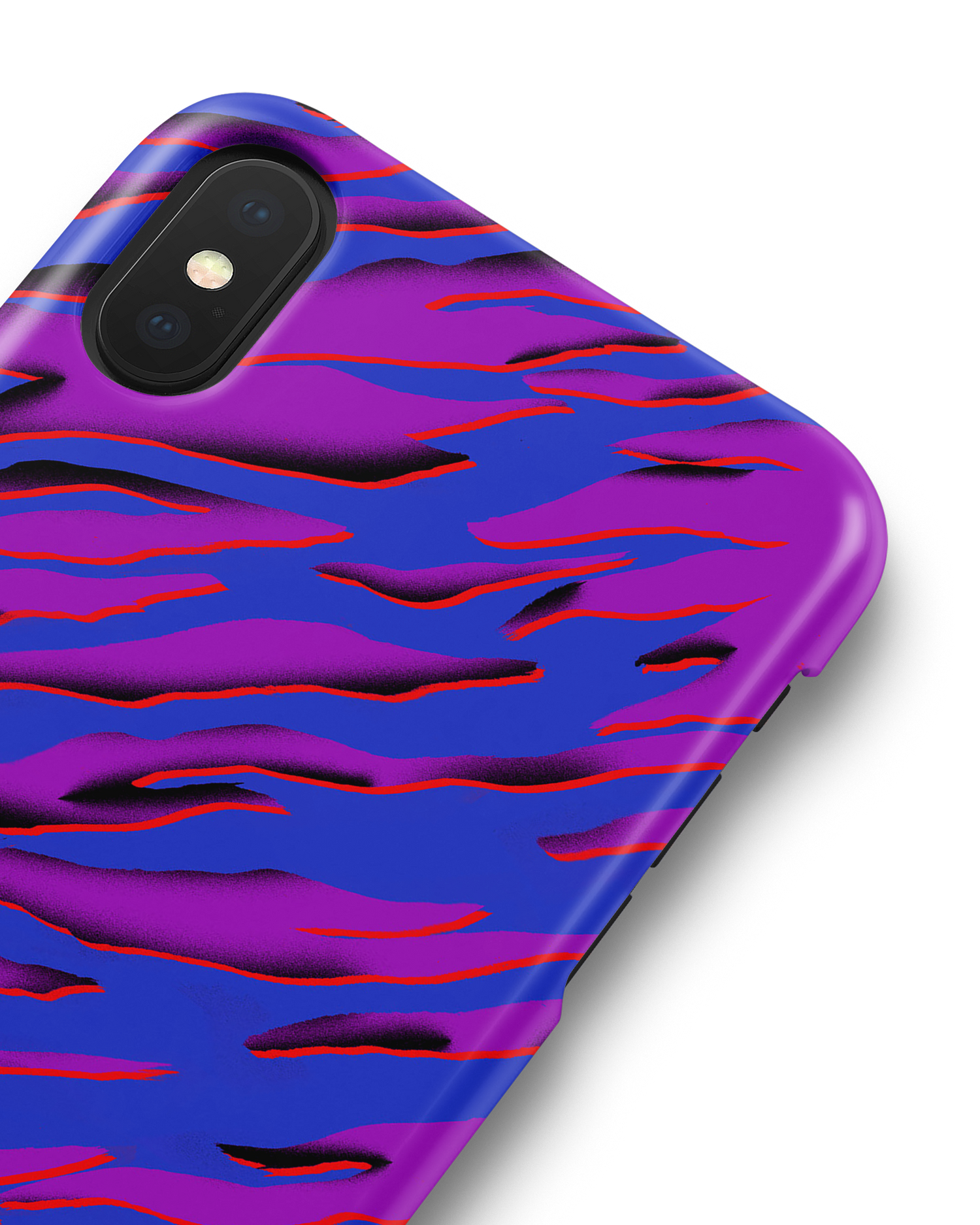 Electric Ocean 2 Hard Shell Phone Case Apple iPhone X, Apple iPhone XS: Detail Shot