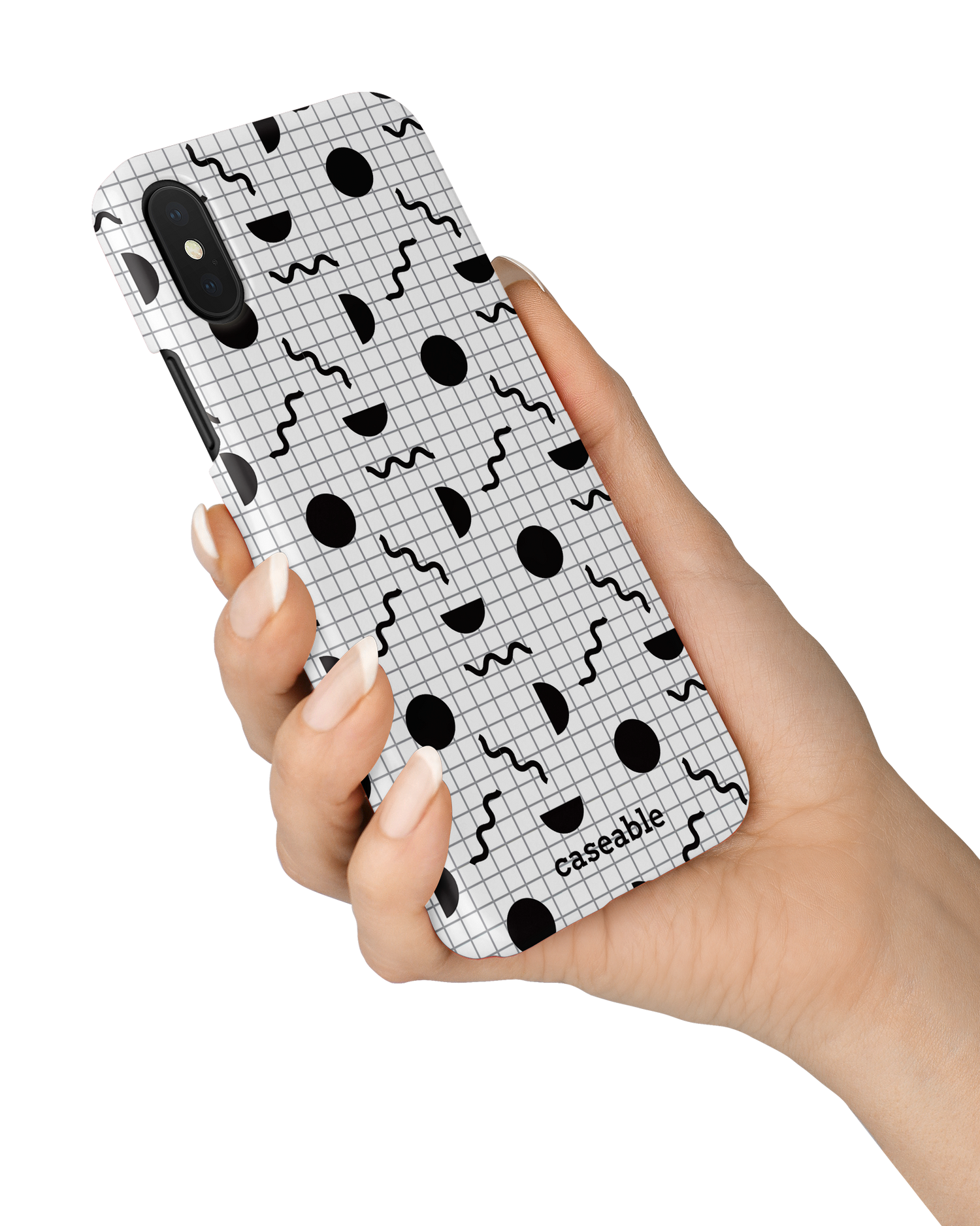 Metric Matter Hard Shell Phone Case Apple iPhone X, Apple iPhone XS held in hand