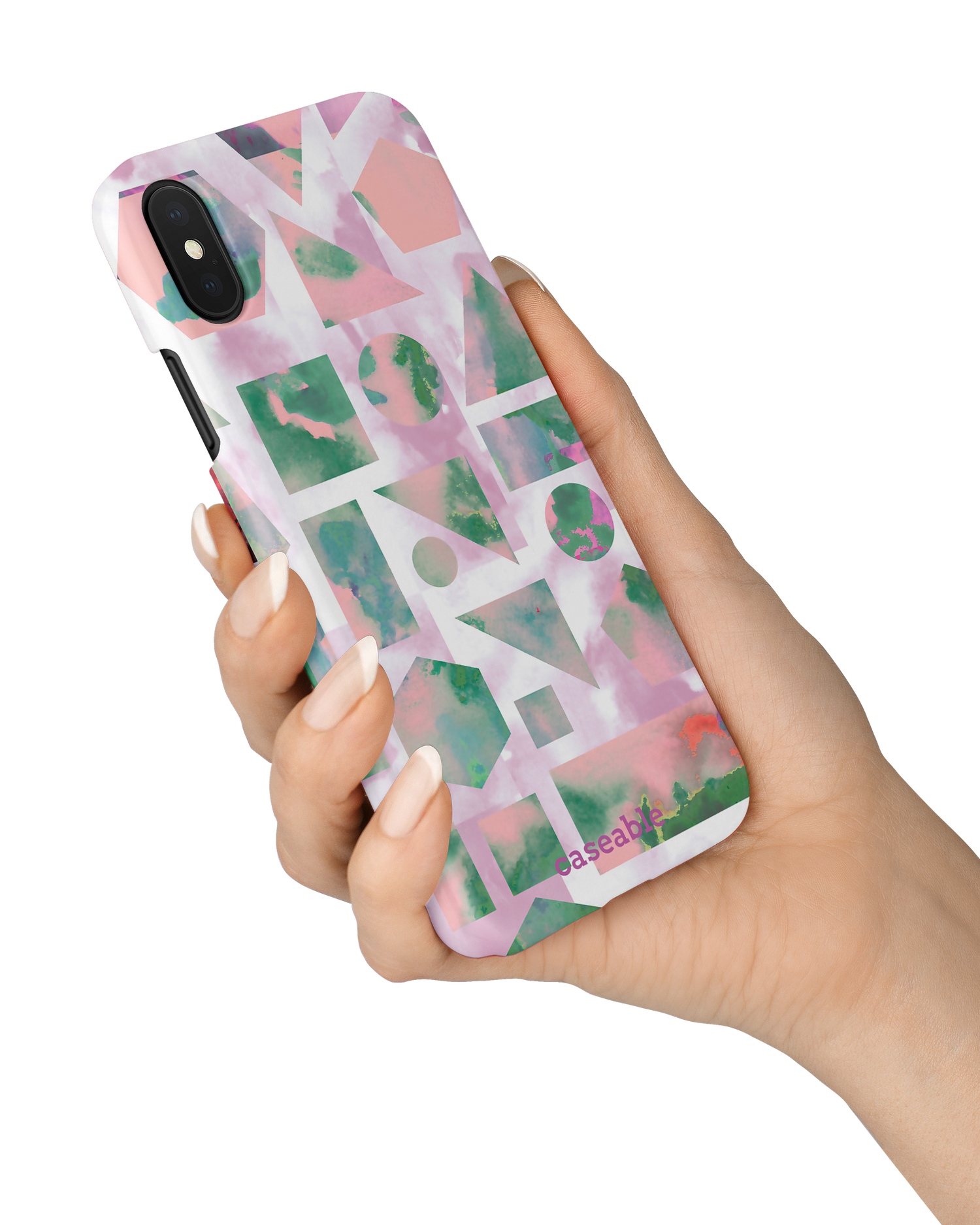 Dreamscapes Hard Shell Phone Case Apple iPhone X, Apple iPhone XS held in hand