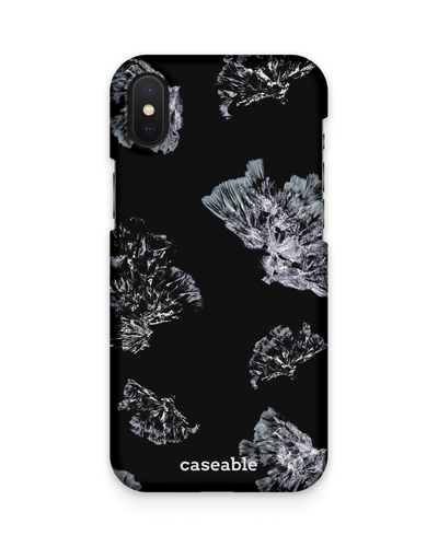 Silver Petals Hard Shell Phone Case Apple iPhone X, Apple iPhone XS