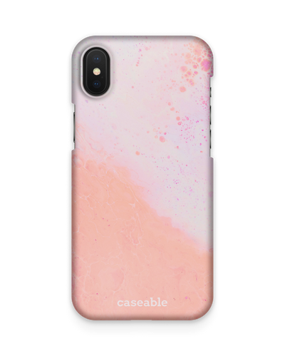 Peaches & Cream Marble Hard Shell Phone Case Apple iPhone X, Apple iPhone XS