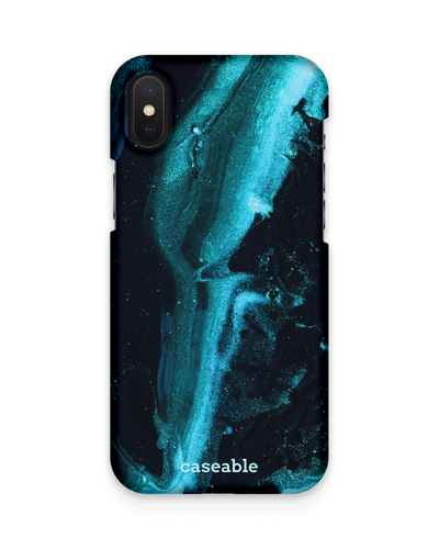 Deep Turquoise Sparkle Hard Shell Phone Case Apple iPhone X, Apple iPhone XS