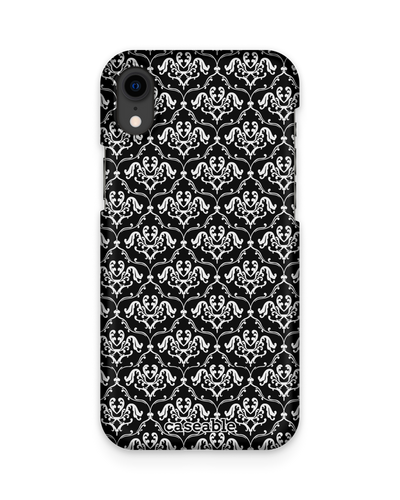 Black French Lillies Hard Shell Phone Case Apple iPhone XR