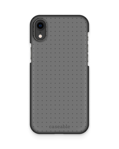 Dot Grid Grey Hard Shell Phone Case Apple iPhone XR