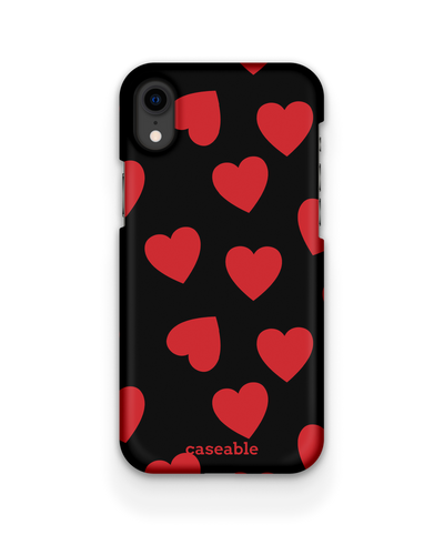 Repeating Hearts Hard Shell Phone Case Apple iPhone XR