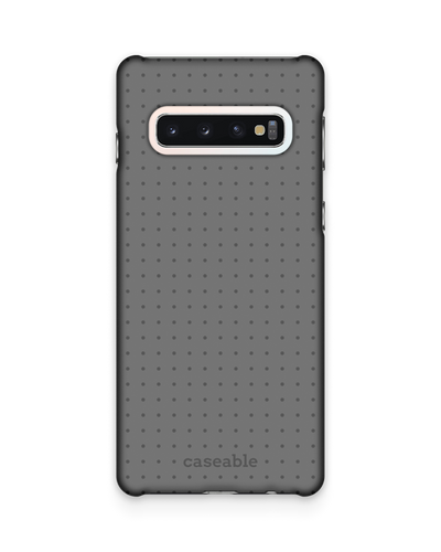 Dot Grid Grey Hard Shell Phone Case Samsung Galaxy S10