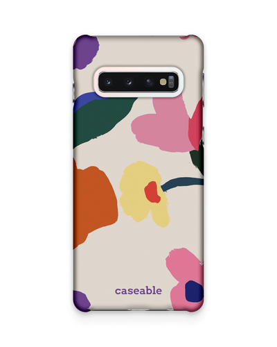 Handpainted Blooms Hard Shell Phone Case Samsung Galaxy S10