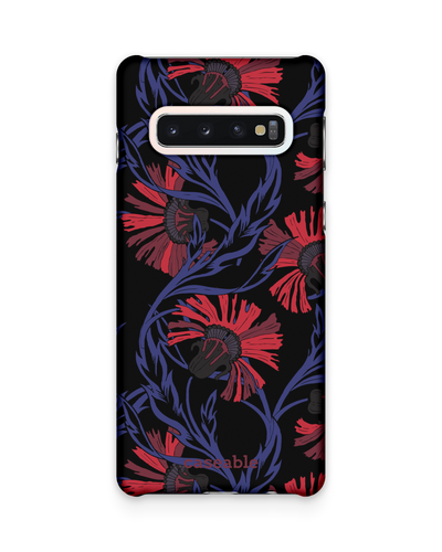Midnight Floral Hard Shell Phone Case Samsung Galaxy S10