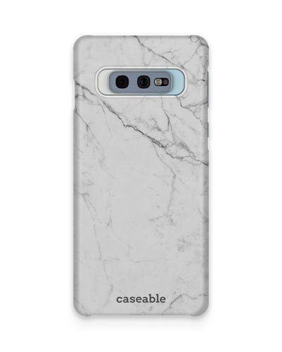 White Marble Hard Shell Phone Case Samsung Galaxy S10e