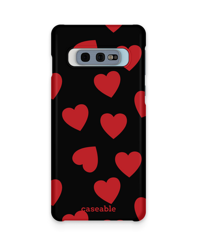Repeating Hearts Hard Shell Phone Case Samsung Galaxy S10e
