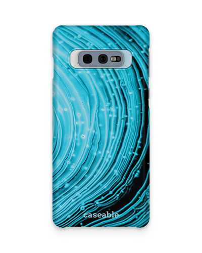 Turquoise Ripples Hard Shell Phone Case Samsung Galaxy S10e