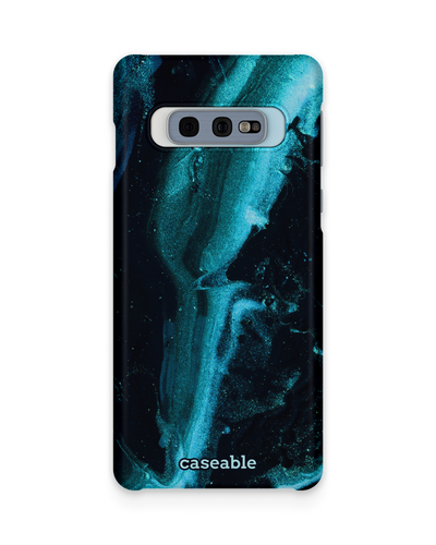 Deep Turquoise Sparkle Hard Shell Phone Case Samsung Galaxy S10e