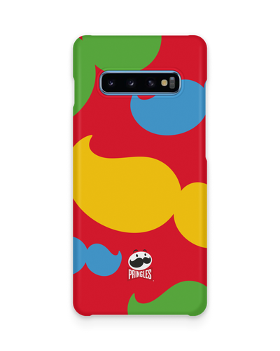 Pringles Moustache Hard Shell Phone Case Samsung Galaxy S10 Plus