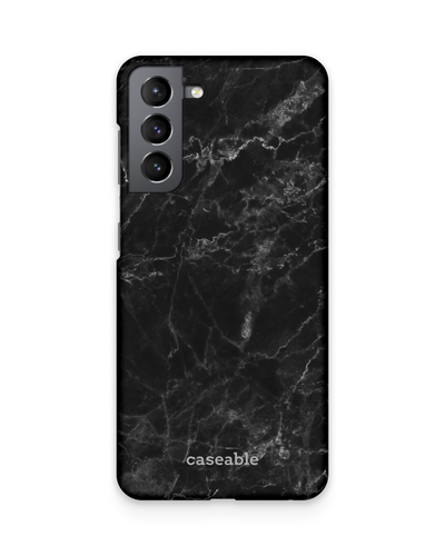Midnight Marble Hard Shell Phone Case Samsung Galaxy S21
