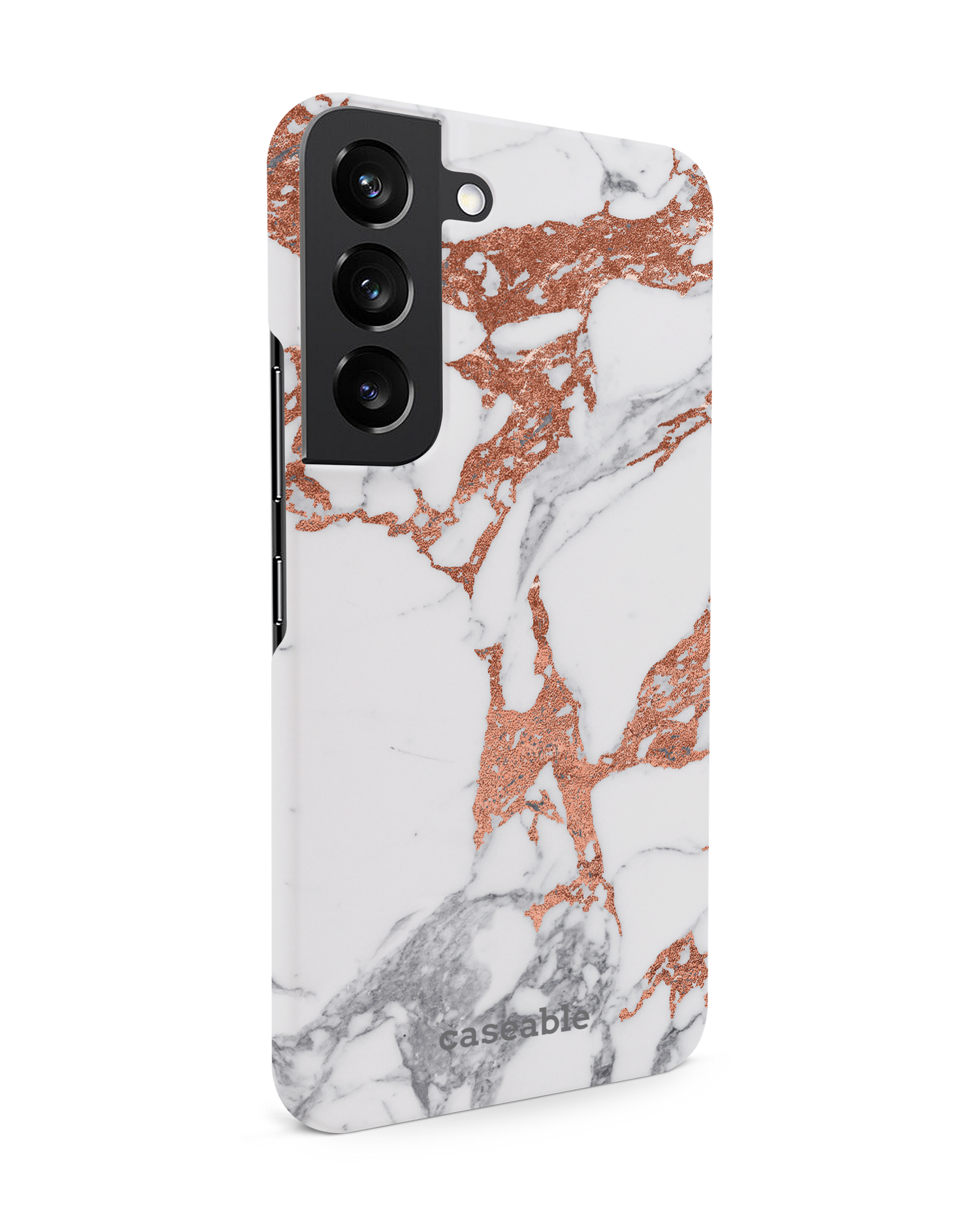 Marble Mix Hard Shell Phone Case Samsung Galaxy S22 5G: View from the left side