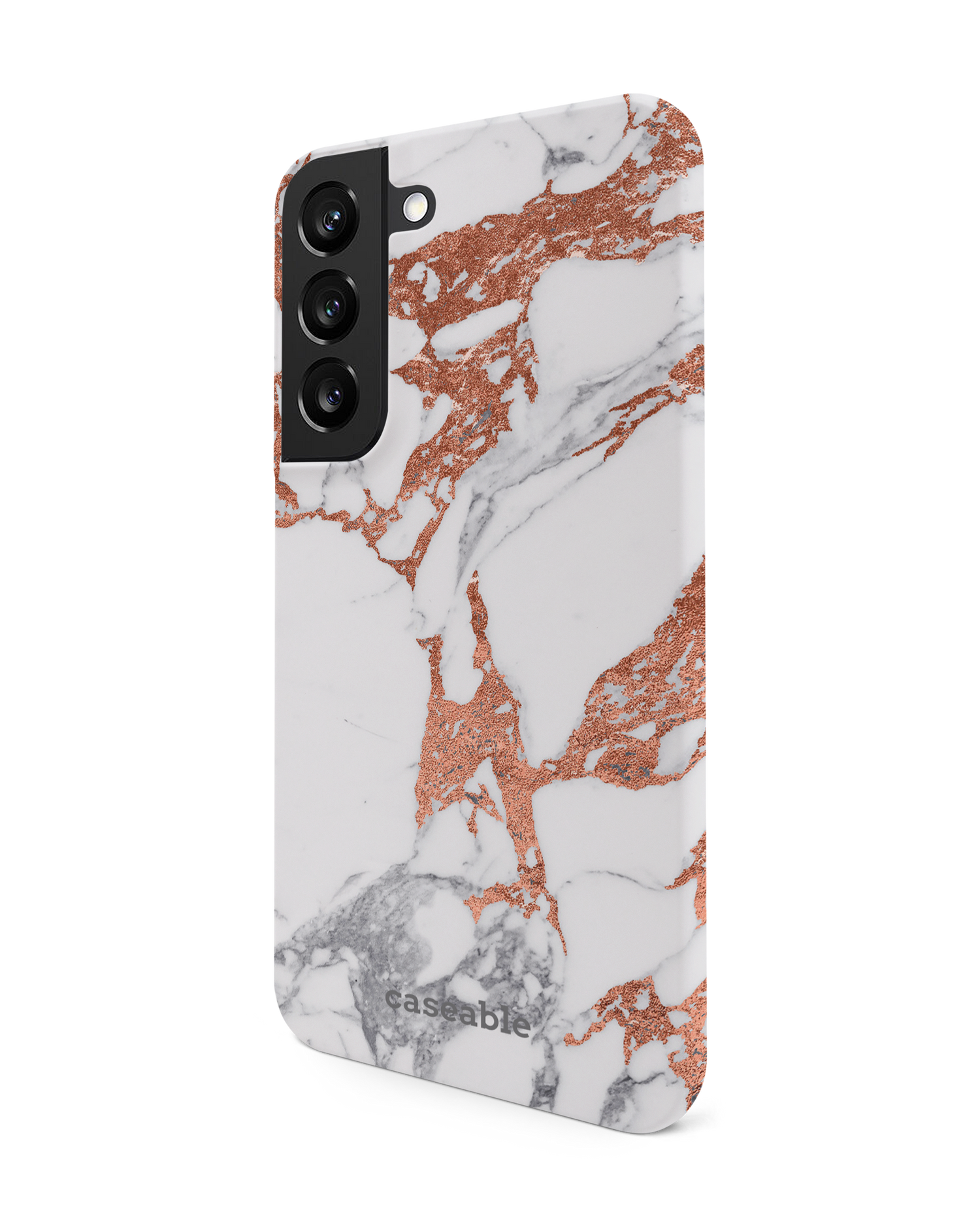 Marble Mix Hard Shell Phone Case Samsung Galaxy S22 5G: View from the right side