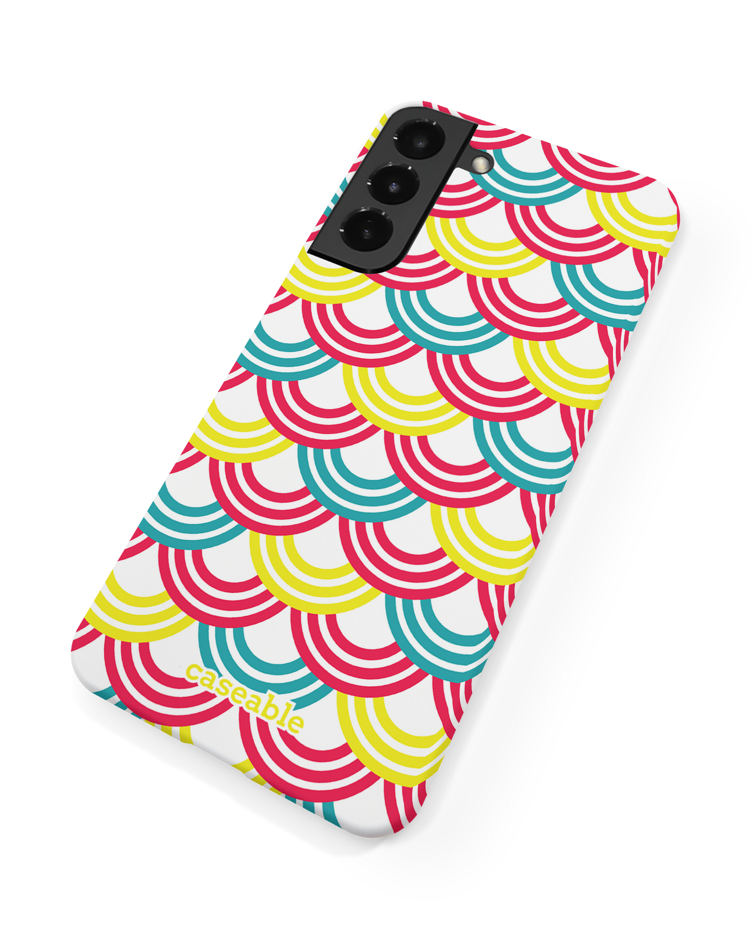 Rainbow Hard Shell Phone Case Samsung Galaxy S22 5G: Back View