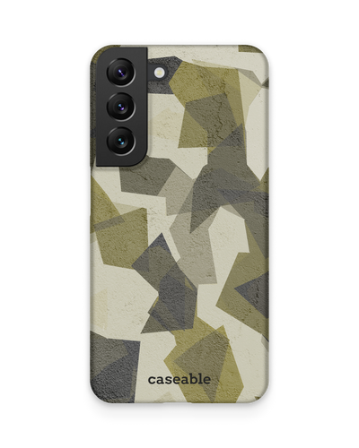 Geometric Camo Green Hard Shell Phone Case Samsung Galaxy S22 5G