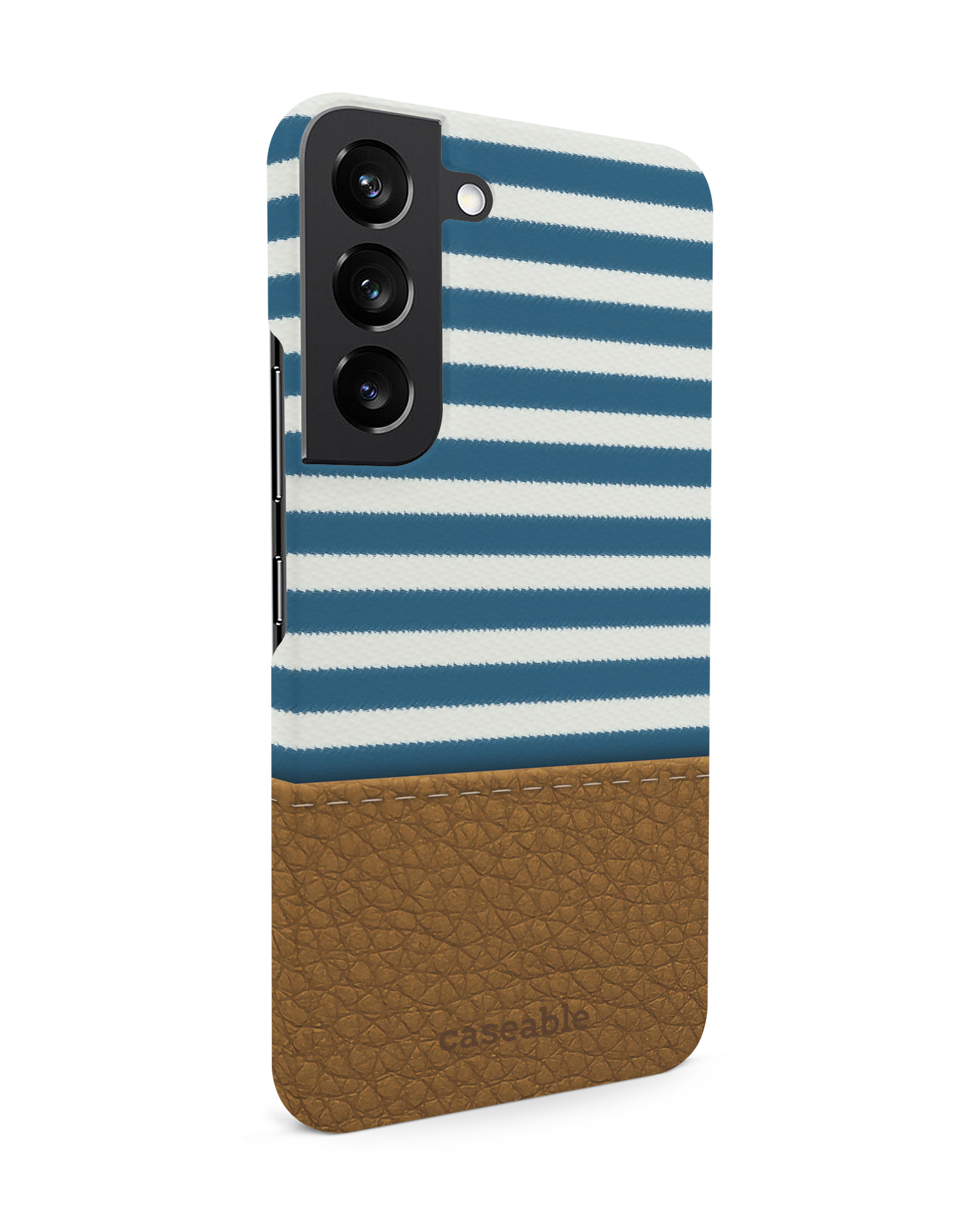 Nautical Hard Shell Phone Case Samsung Galaxy S22 5G: View from the left side
