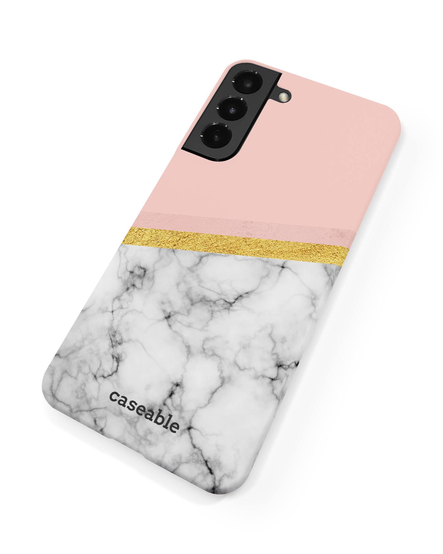 Marble Slice Hard Shell Phone Case Samsung Galaxy S22 5G: Back View