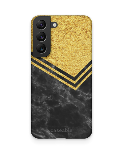 Gold Marble Hard Shell Phone Case Samsung Galaxy S22 5G