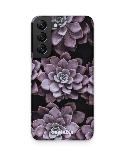 Purple Succulents Hard Shell Phone Case Samsung Galaxy S22 5G