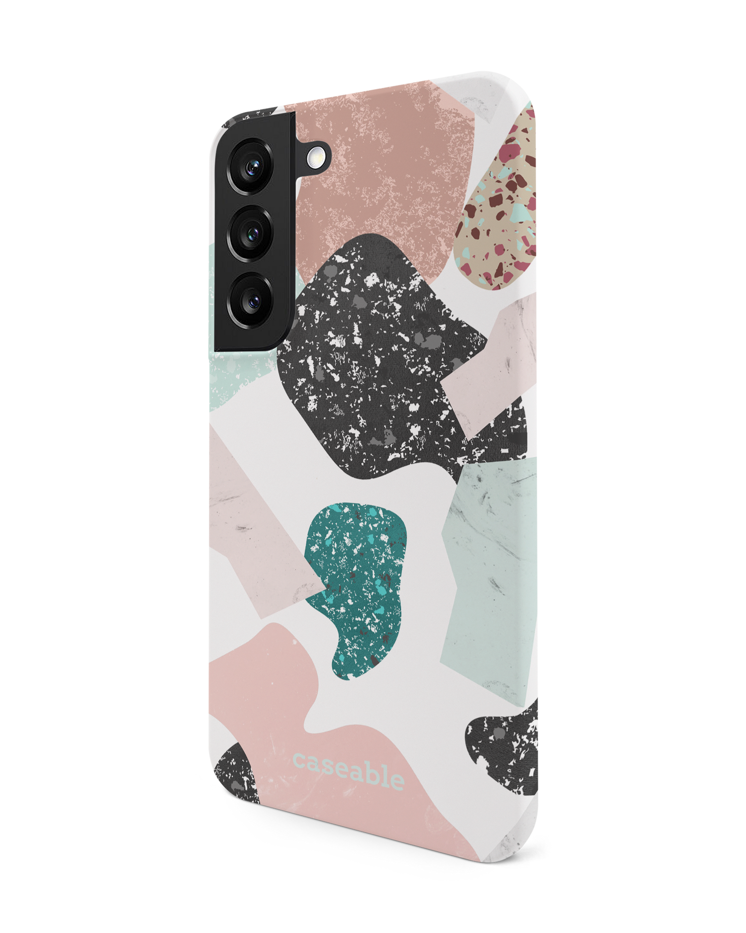 Scattered Shapes Hard Shell Phone Case Samsung Galaxy S22 5G: View from the right side