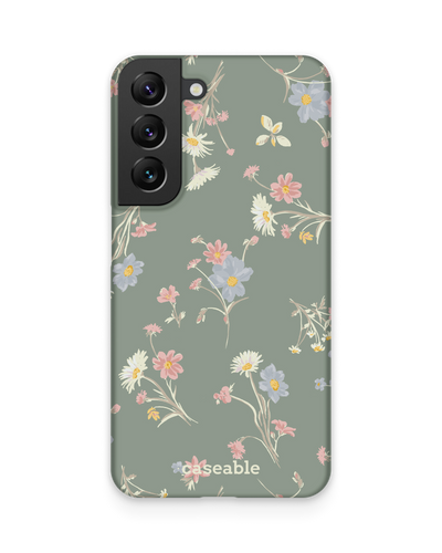 Wild Flower Sprigs Hard Shell Phone Case Samsung Galaxy S22 5G