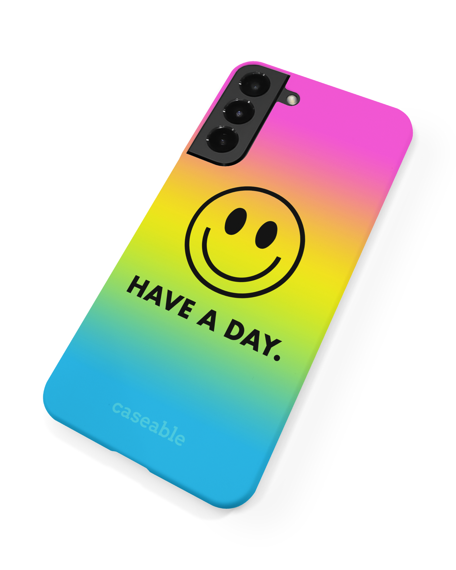 Have A Day Hard Shell Phone Case Samsung Galaxy S22 5G: Back View