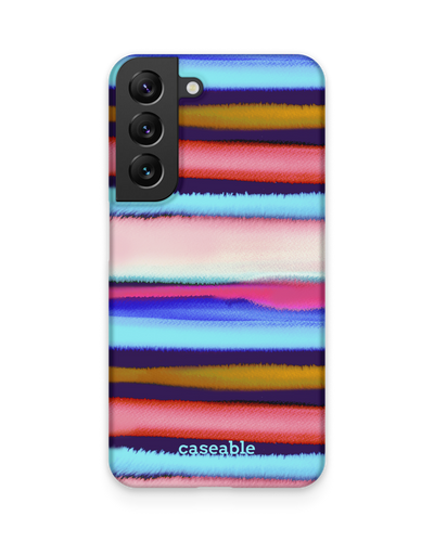 Watercolor Stripes Hard Shell Phone Case Samsung Galaxy S22 5G