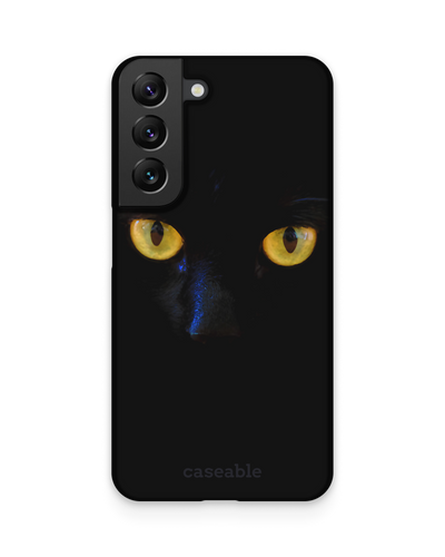 Black Cat Hard Shell Phone Case Samsung Galaxy S22 5G