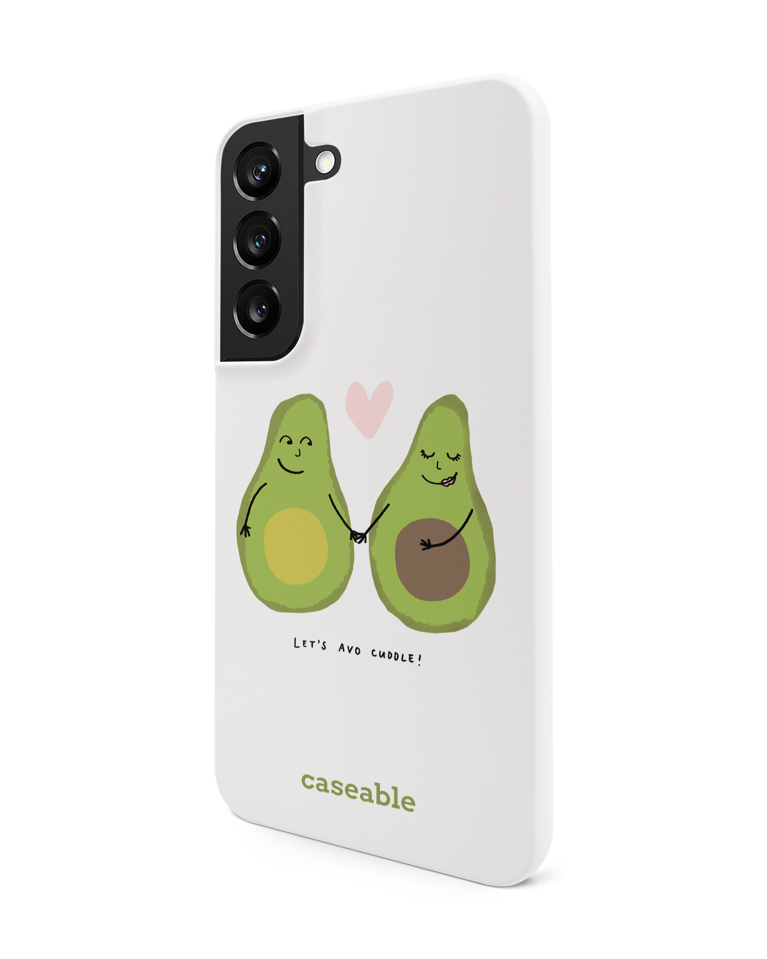 Avocado Hard Shell Phone Case Samsung Galaxy S22 5G: View from the right side