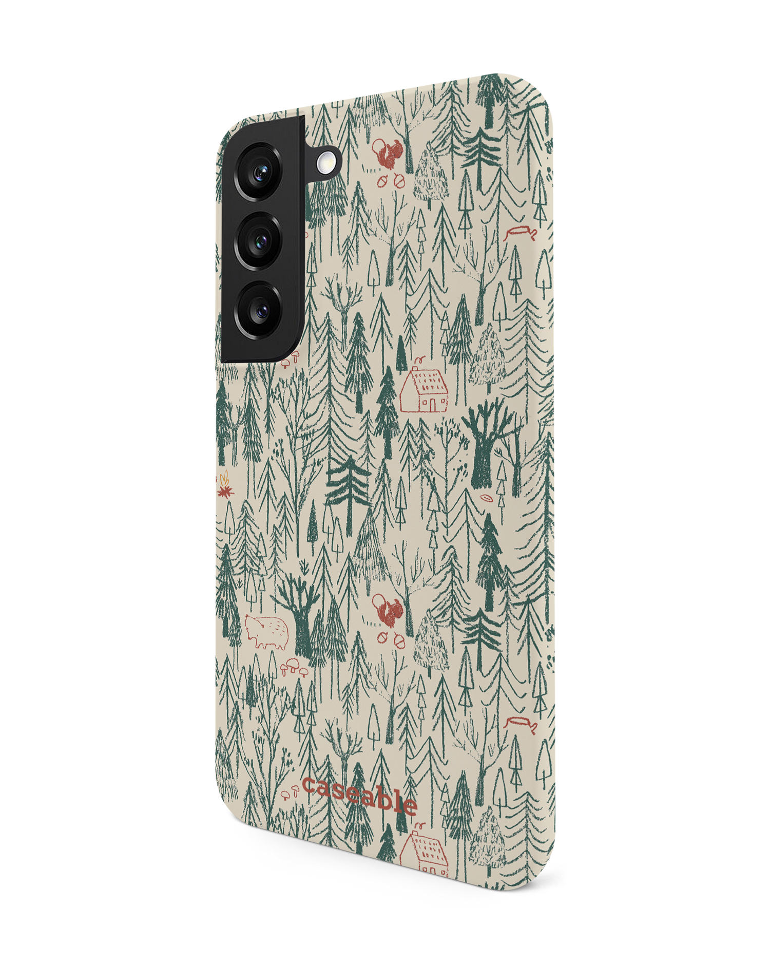 Wonder Forest Hard Shell Phone Case Samsung Galaxy S22 5G: View from the right side