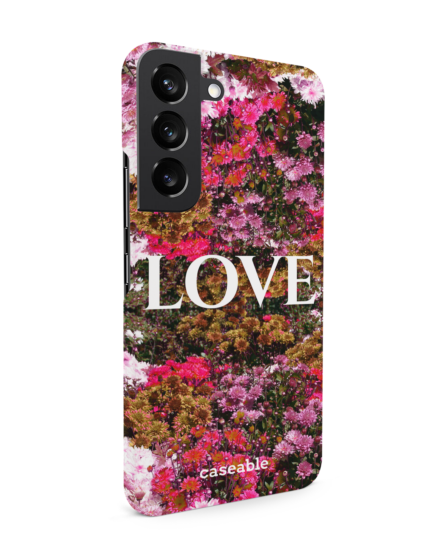 Luxe Love Hard Shell Phone Case Samsung Galaxy S22 5G: View from the left side