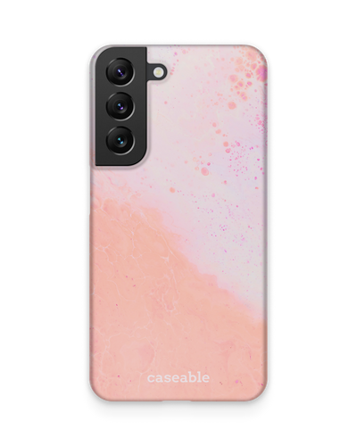 Peaches & Cream Marble Hard Shell Phone Case Samsung Galaxy S22 5G