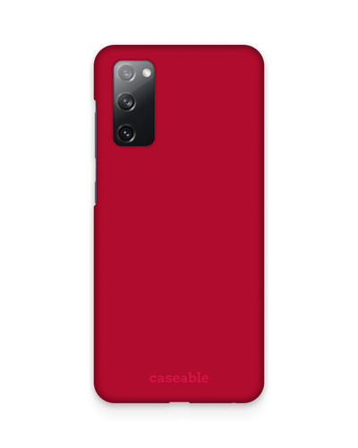 RED Hard Shell Phone Case Samsung Galaxy S20 FE (Fan Edition)