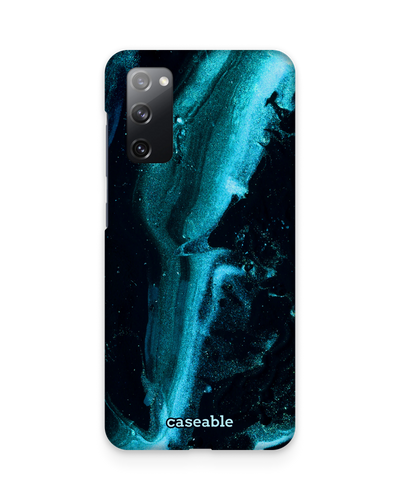 Deep Turquoise Sparkle Hard Shell Phone Case Samsung Galaxy S20 FE (Fan Edition)