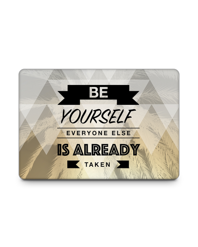 Be Yourself Laptop Skin for 15 inch Apple MacBooks: Front View