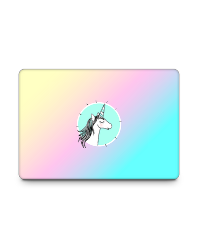 Happiness Unicorn Laptop Skin for 15 inch Apple MacBooks: Front View