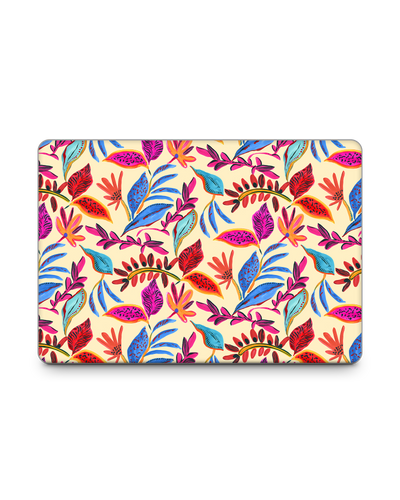 Painterly Spring Leaves Laptop Skin for 15 inch Apple MacBooks: Front View