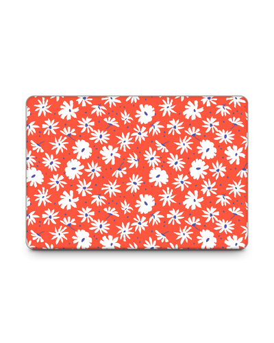 Retro Daisy Laptop Skin for 15 inch Apple MacBooks: Front View